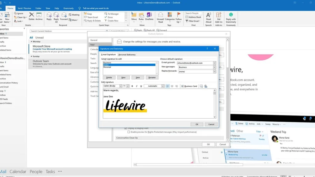 Як зробити підпис в Outlook з картинкою