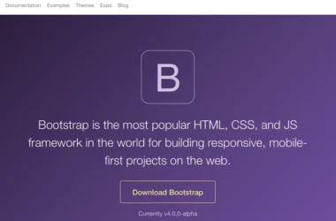 Bootstrap download page
