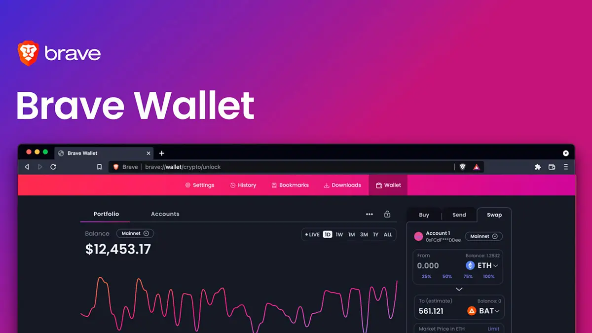 Brave Wallet in the browser