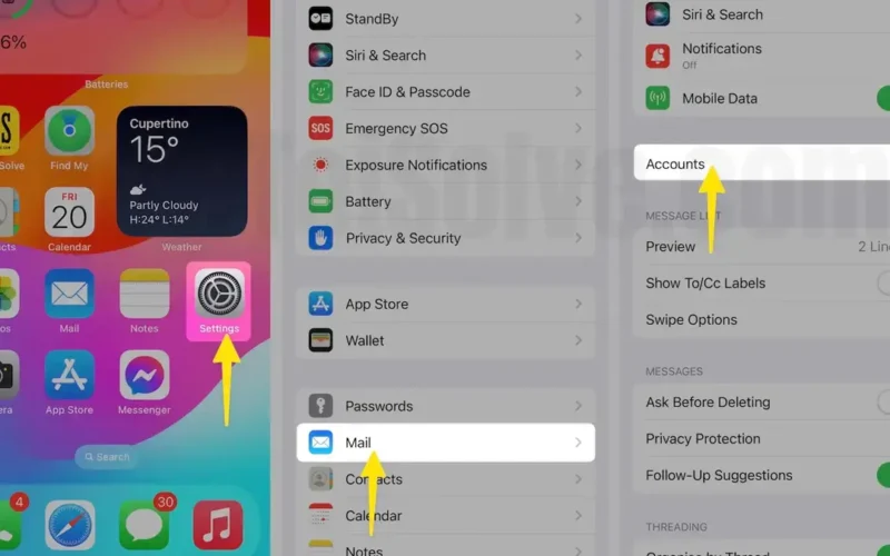 How to delete a Google account from an iPhone