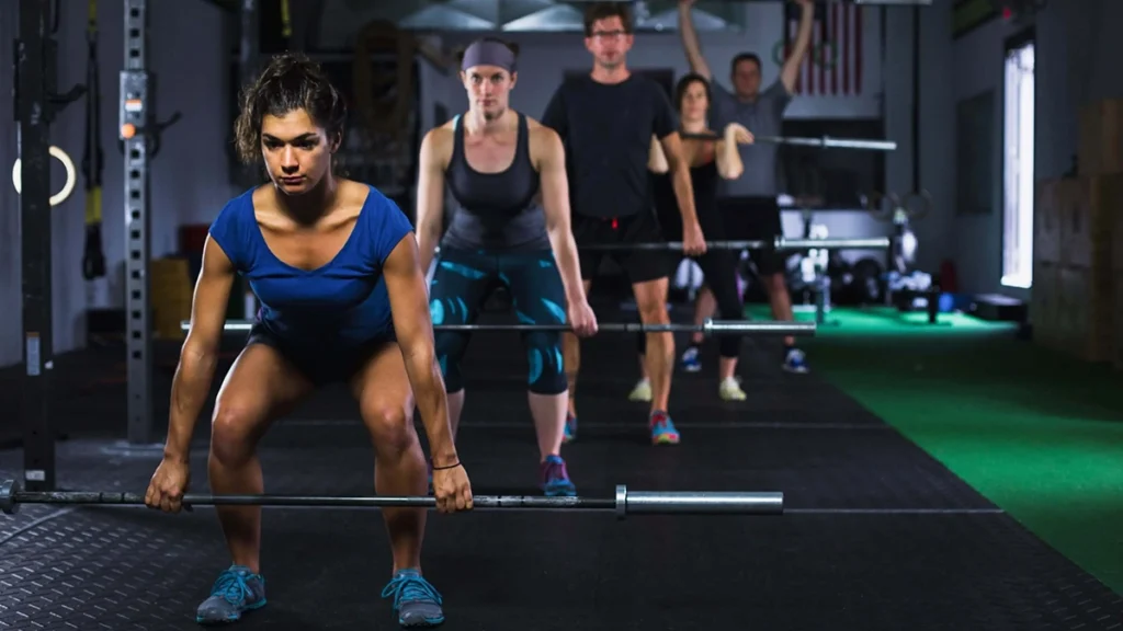 Training in the gym