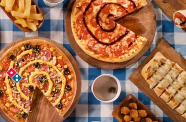 Pizza on the table