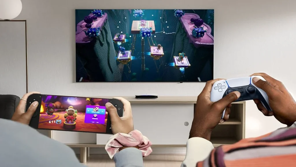Люди грають відеоігри на PlayStation Portable 3