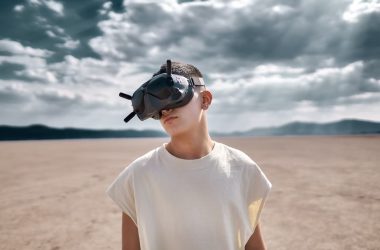 VR devices on a table