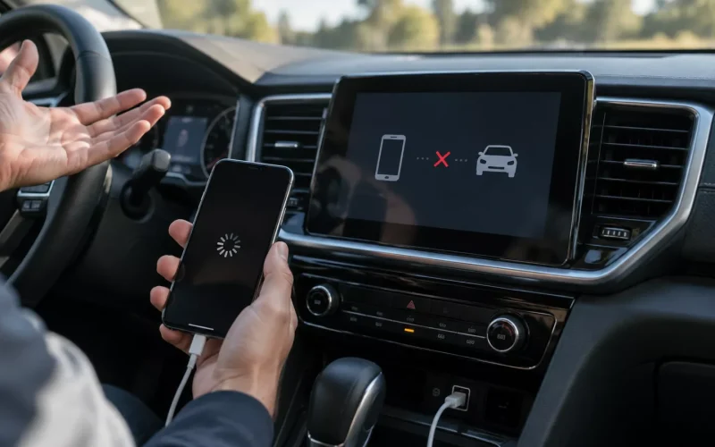 Android Auto не підключається до автомобіля та не бачить телефон
